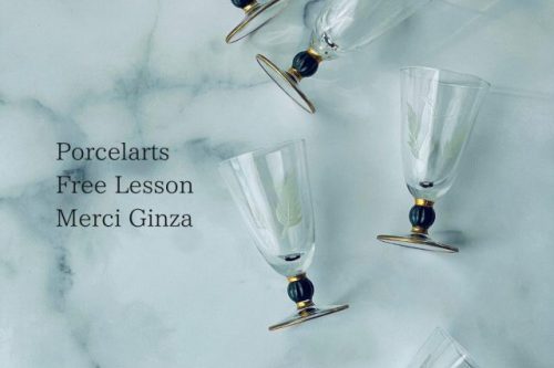 ポーセラーツ　銀座　フリーレッスン　ガラス (1)